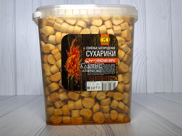 Сухарики с красной икрой в Миассе