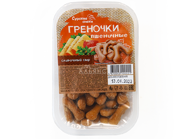 Сурские (ПШЕНИЧНЫЕ) Сливочный сыр (100 гр) в Миассе