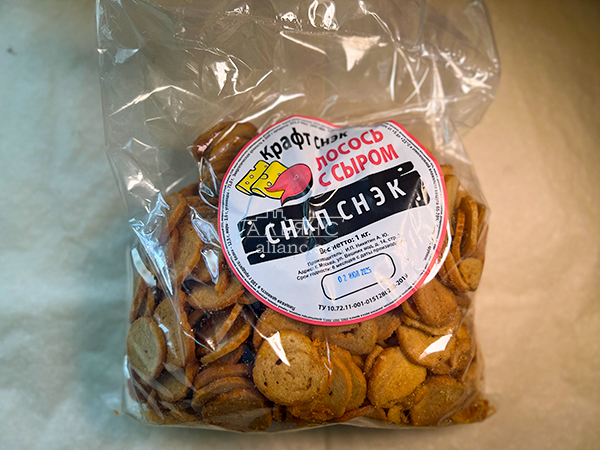 Снапсы ПШЕНИЧНЫЕ "Лосось с сыром" в Миассе