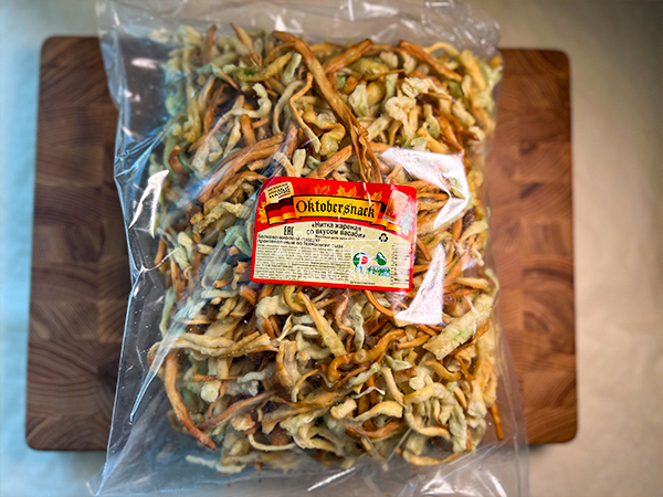 Нитка ЖАРЕНАЯ "Васаби" Oktobersnack 1 кг (сырный продукт) в Миассе