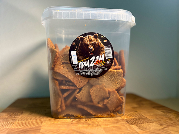 Ведро Ржаные гренки со вкусом Крылышки Барбекю (1 кг) в Миассе