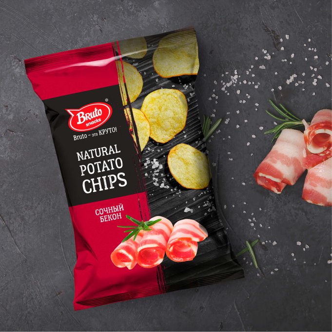 Картофель «Бруто» со вкусом бекона 130 гр. в Миассе