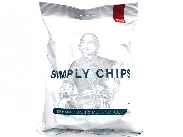 Картофельные чипсы "Simple chips" Морская соль и черный перец 80 гр. в Миассе
